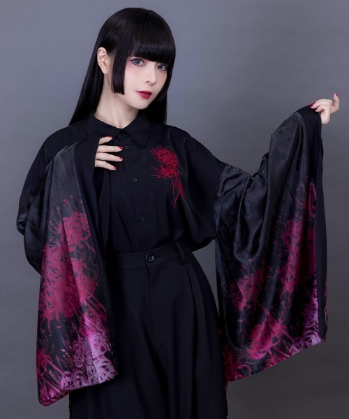 REZEN（リゼン） シャツ 彼岸花和袖シャツ メンズ : ZOZOTOWN Yahoo!店