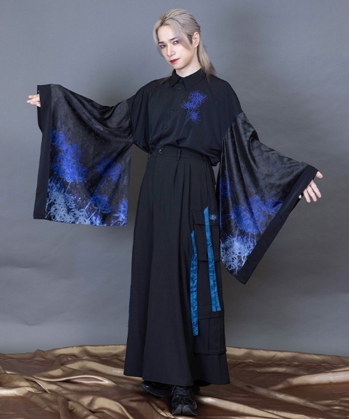 REZEN（リゼン） シャツ 彼岸花和袖シャツ メンズ : ZOZOTOWN Yahoo!店