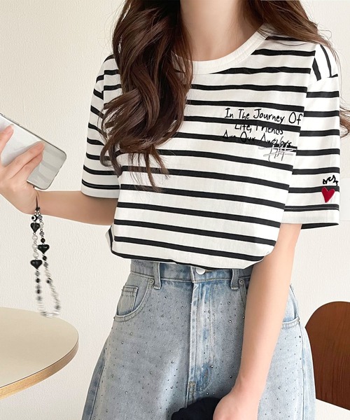 [classicalelf] короткий рукав футболка LARGE белый женский 