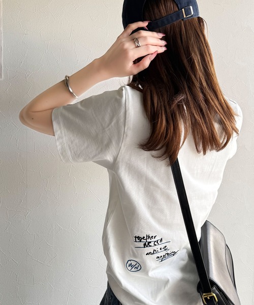 [classicalelf] короткий рукав футболка LARGE белый женский 