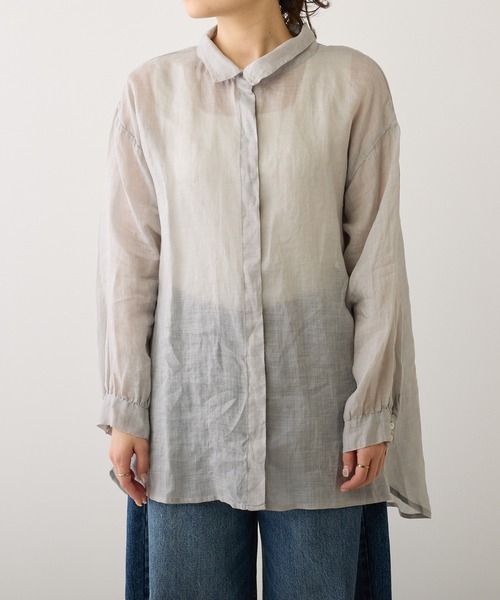 「PUAL CE CIN」 「du noir」長袖シャツ FREE オフホワイト レディース_画像2