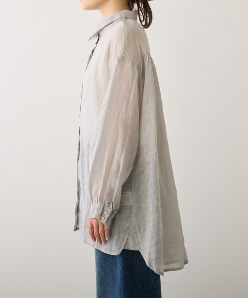 「PUAL CE CIN」 「du noir」長袖シャツ FREE オフホワイト レディース_画像3