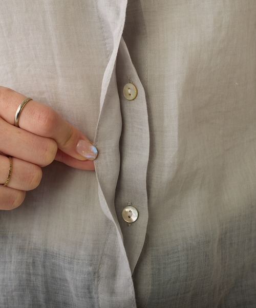 「PUAL CE CIN」 「du noir」長袖シャツ FREE オフホワイト レディース_画像8