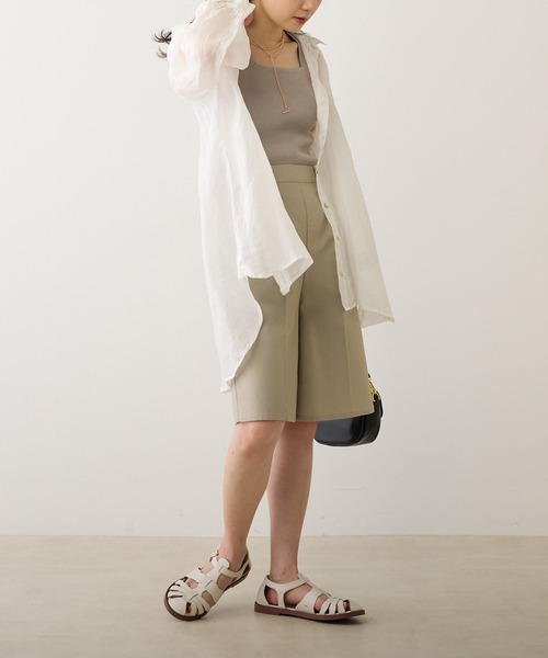 「PUAL CE CIN」 「du noir」長袖シャツ FREE オフホワイト レディース_画像9