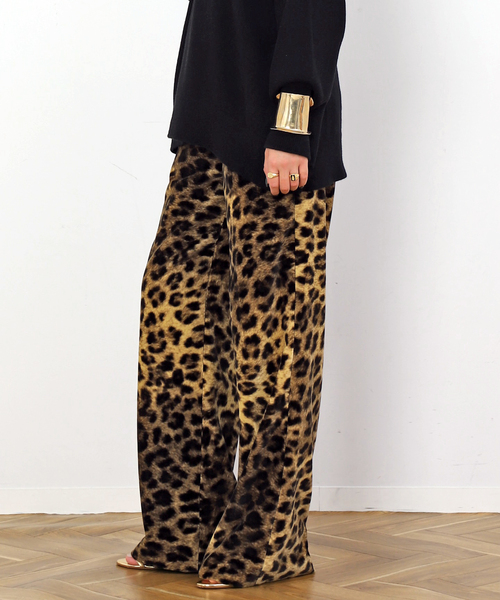 AP STUDIO パンツ レオパードパンツ レディース : ZOZOTOWN Yahoo!店