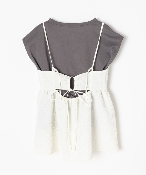 「MIEL CRISHUNANT」 キャミソール FREE ブラック レディース_画像3