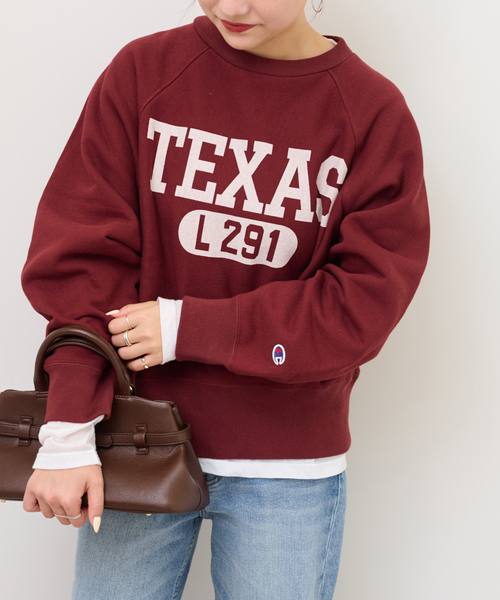 Champion × JOURNAL STANDARD 別注 R/Wスウェット CHAMPION / チャンピオン 別注 R/W 刺繍スプラッシュ スウェット