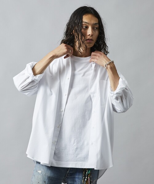 5525Gallery 「FIRSTHAND」長袖シャツ L ブルー メンズ : ZOZOTOWN