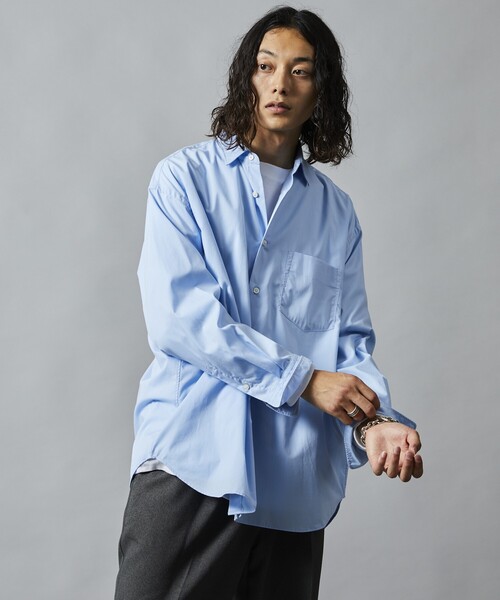 5525Gallery 「FIRSTHAND」長袖シャツ L ブルー メンズ : ZOZOTOWN