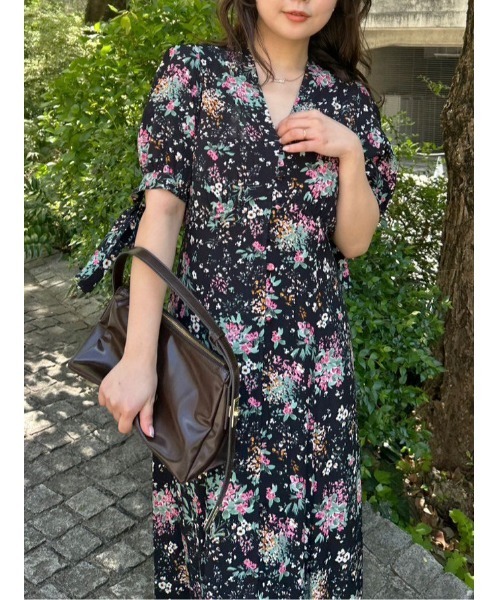 「LILY BROWN」 半袖ワンピース 0 グリーン レディース_画像8