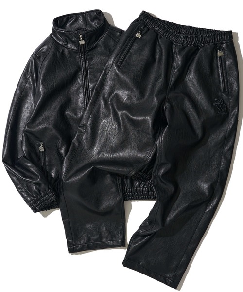 FUBU（フブ） パンツ 「FUBU / フブ」Faux Leather Track Pants