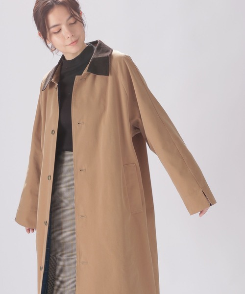 niko and... レザーコート　カラー完売品 niko and…（ニコアンド） ステンカラーコート MEDIUM キャメル