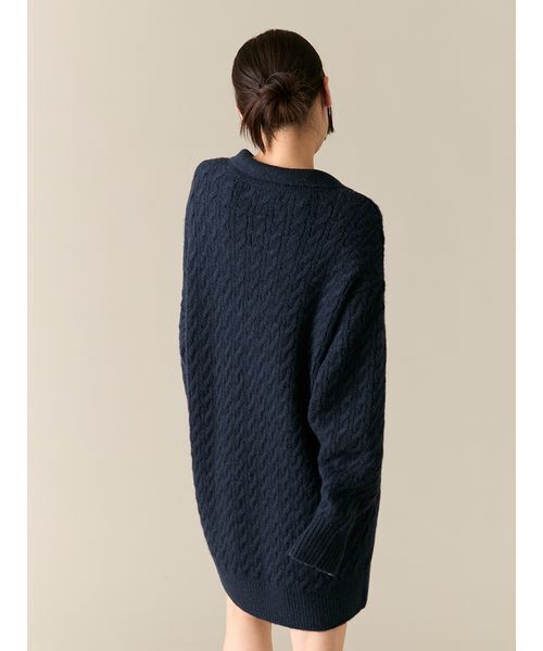 LILY BROWN（リリーブラウン） ワンピース Lily Bearケーブルニット