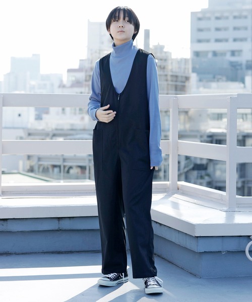 「ARCH & LINE」 オーバーオール 1 ブラック レディース_画像3