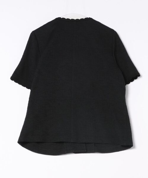 Rose Tiara（ローズティアラ） ノーカラージャケット 46 オフホワイト