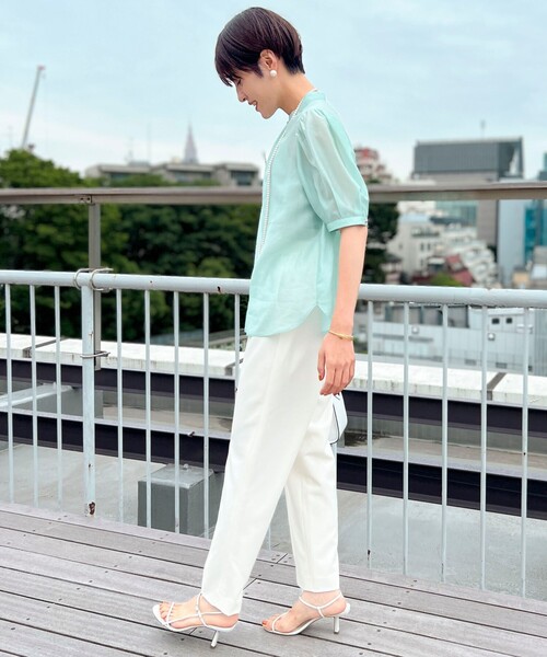 「NOLLEY'S Sophi」 半袖ブラウス 36 ブラック レディース_画像4