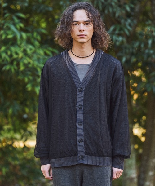 Casper John（キャスパージョン） カーディガン Tulle layered lace