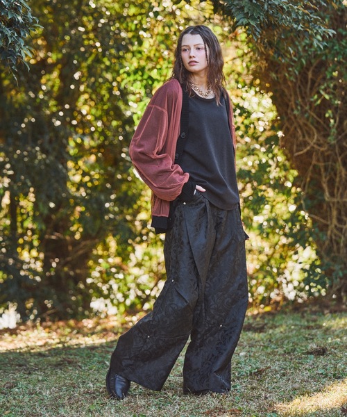 Casper John（キャスパージョン） カーディガン Tulle layered lace