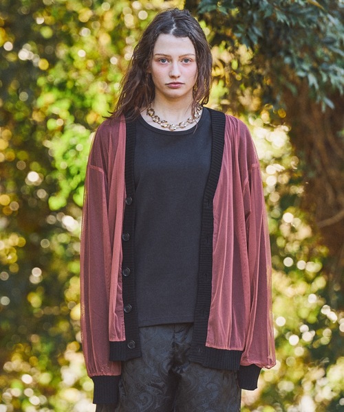 Casper John（キャスパージョン） カーディガン Tulle layered lace