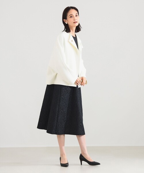 Emily Demi-Luxe BEAMSピーコートブラック未使用タグ付き MUST BUY OUTER＊Demi-Luxe BEAMS｜Demi-Luxe BEAMS（デミルクス