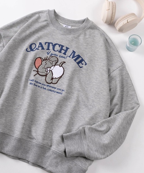 トレーナー スウェット 「71」「TOM＆JERRY/トムとジェリー」ジェリー