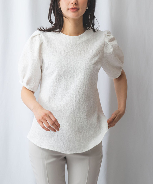 「NARACAMICIE」 半袖ブラウス L ブルー レディース_画像2
