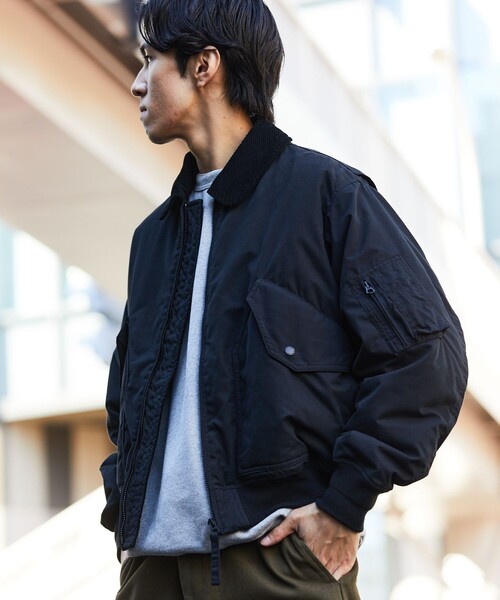 【新品】FREAK'S STORE MA-1 ブラックジャケット FREAK'S STORE（フリークスストア） ブルゾン MEDIUM ブラック メンズ