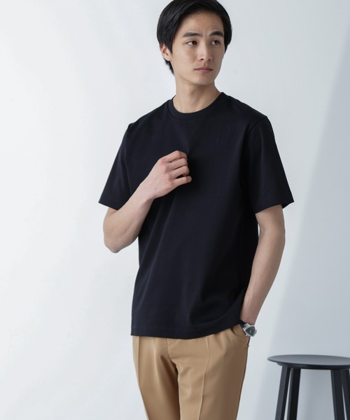 「NANO universe」 半袖Tシャツ L ブラック メンズ_画像5