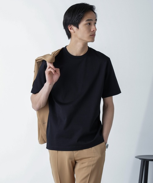 「NANO universe」 半袖Tシャツ L ブラック メンズ_画像7