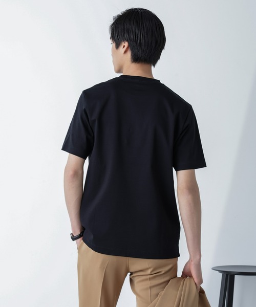 「NANO universe」 半袖Tシャツ L ブラック メンズ_画像8