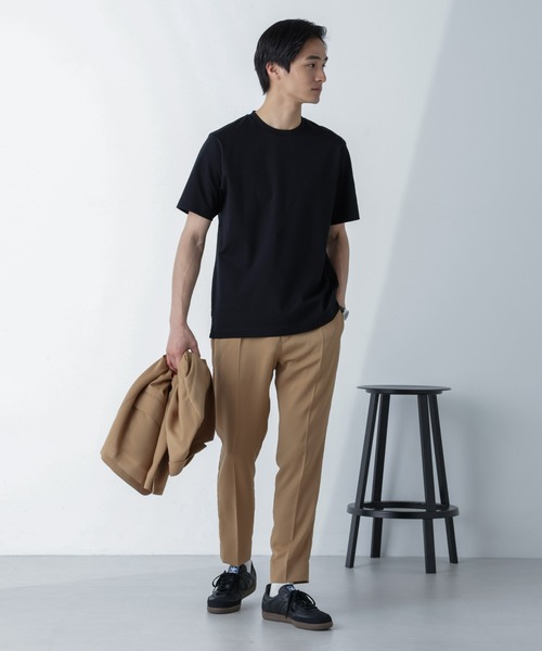 「NANO universe」 半袖Tシャツ L ブラック メンズ_画像9