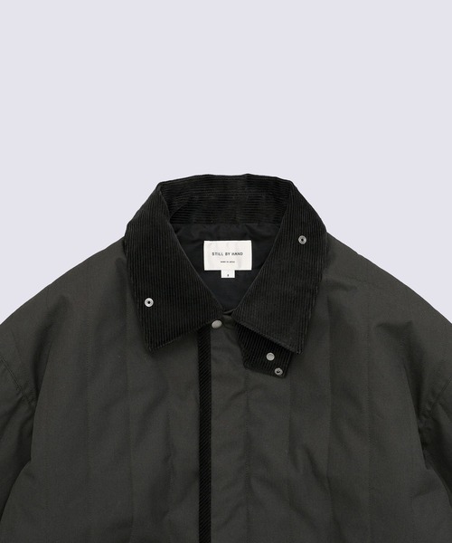ダウンジャケット ダウン 「STILL BY HAND」Quilted half coat メンズの画像