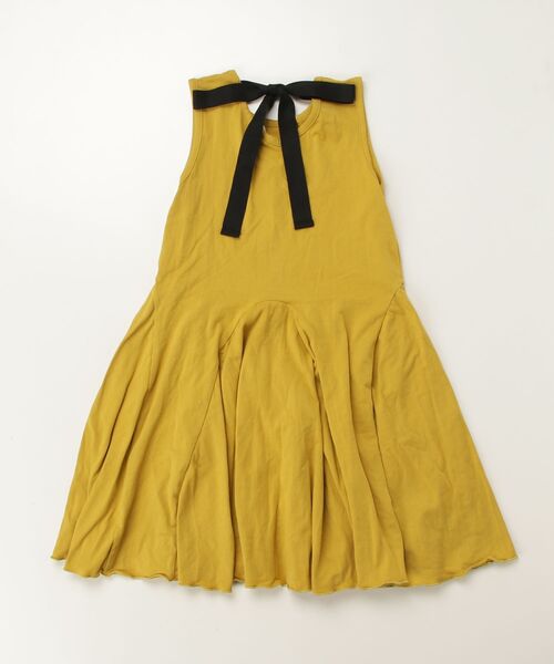「Rora」 「KIDS」ノースリーブワンピース 140cm マスタード キッズ_画像2