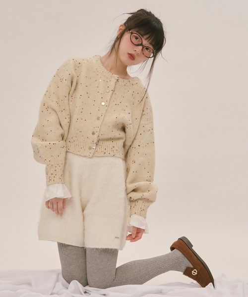 loin nuit パンツ short knit pants / ショートニットパンツ