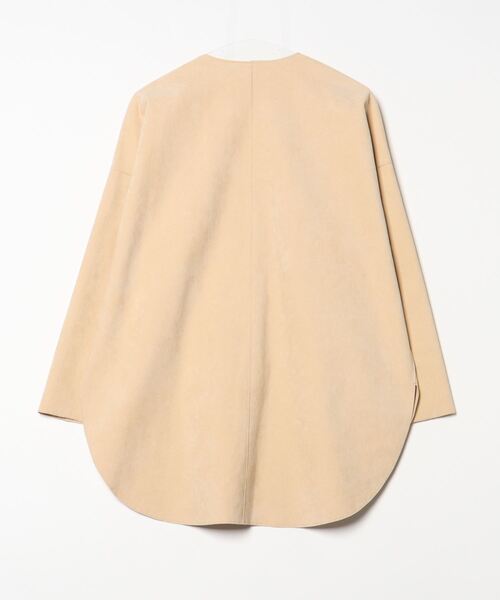 「Audrey and John Wad」 ノーカラージャケット FREE ベージュ レディース_画像2