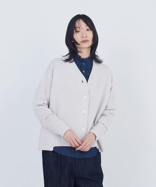 美品　ADIEU TRISTESSE 配色釦ウールカーディガン 日本製 ADIEU TRISTESSE（アデュートリステス） カーディガン リシェス