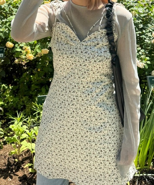 「paravion」 キャミソールワンピース FREE アイボリー レディース_画像8