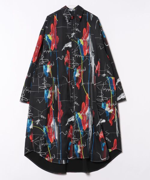 UN3D.（アンスリード） シャツワンピース 38 ブラック レディース