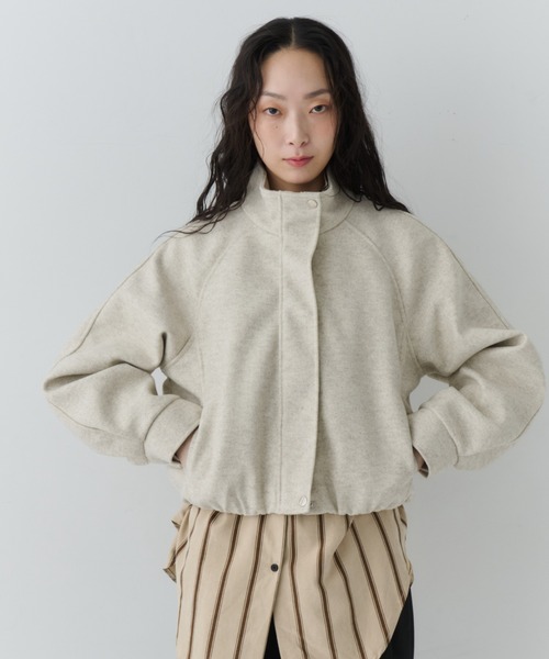 NUJOH ブルゾン アウター Minimal Volume Zip Blouson / ミニマル