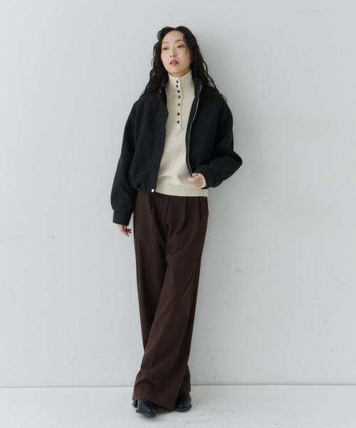 NUJOH ブルゾン アウター Minimal Volume Zip Blouson / ミニマル