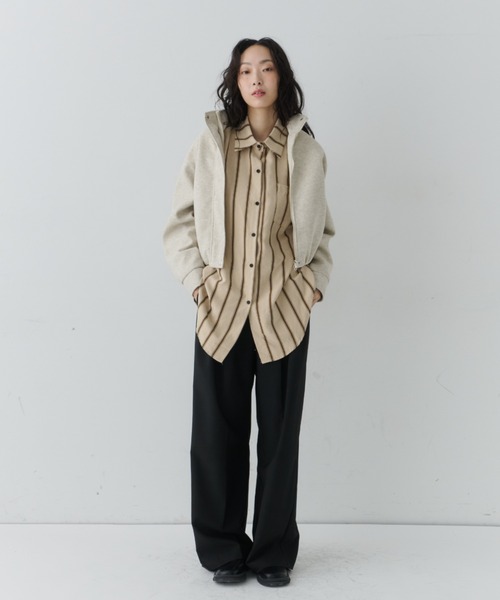NUJOH ブルゾン アウター Minimal Volume Zip Blouson / ミニマル