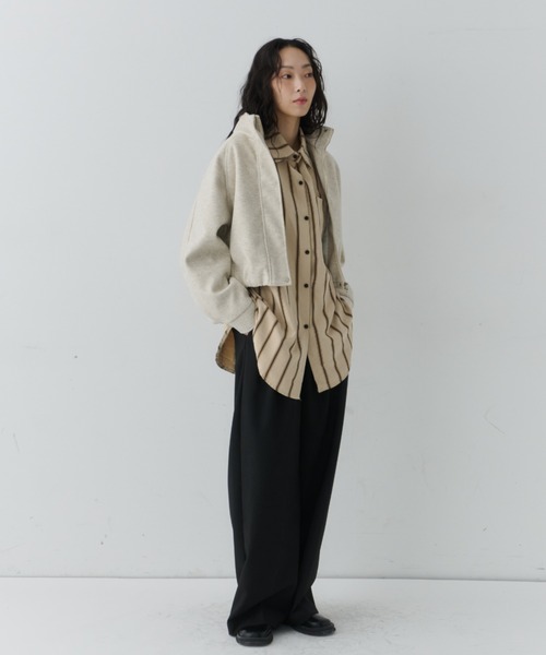 NUJOH ブルゾン アウター Minimal Volume Zip Blouson / ミニマル