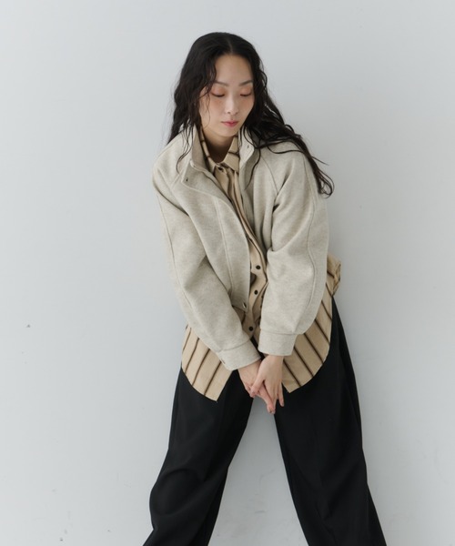 NUJOH ブルゾン アウター Minimal Volume Zip Blouson / ミニマル