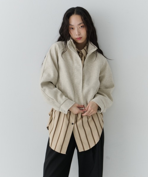 NUJOH ブルゾン アウター Minimal Volume Zip Blouson / ミニマル