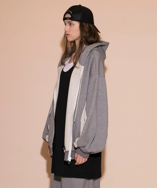 「my beautiful landlet」 ジップアップパーカー 1 ブラック メンズ_画像5