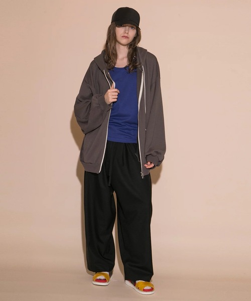 「my beautiful landlet」 ジップアップパーカー 1 ブラック メンズ_画像7