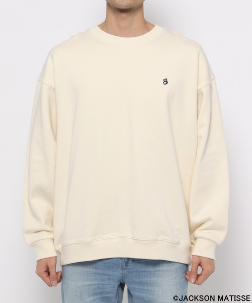 「JACKSON MATISSE」 スウェットカットソー MEDIUM ネイビー メンズ_画像5