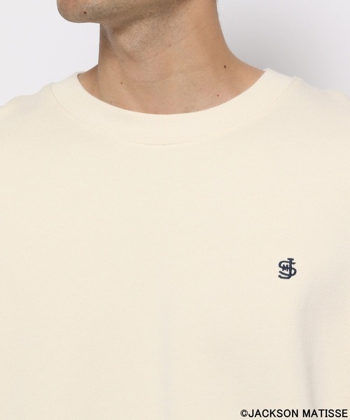 「JACKSON MATISSE」 スウェットカットソー MEDIUM ネイビー メンズ_画像8