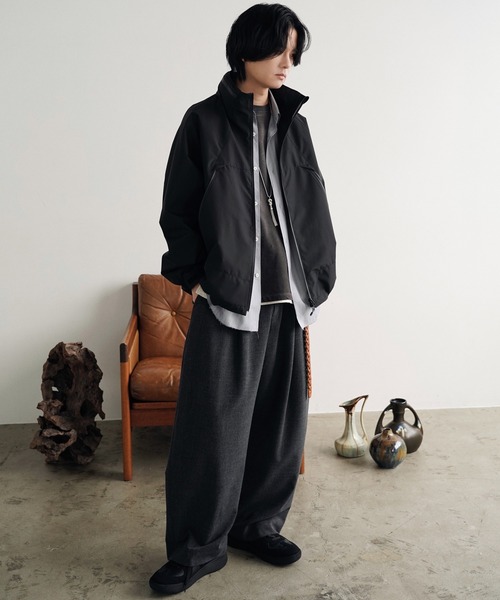 「WYM LIDNM」 マウンテンパーカー S アッシュブラウン メンズ_画像4