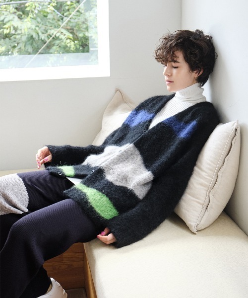 カーディガン 「soduk」drawing knit cardigan レディース : ZOZOTOWN